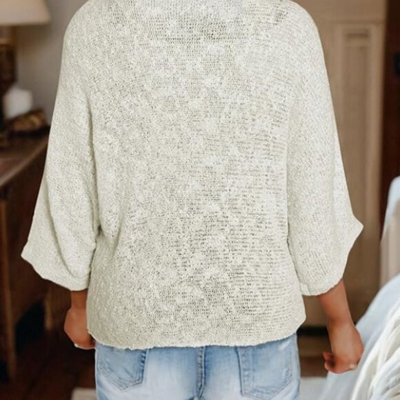 *SALE* NWOT! Boho Cream Sweater for Women - Picture 2 of 6